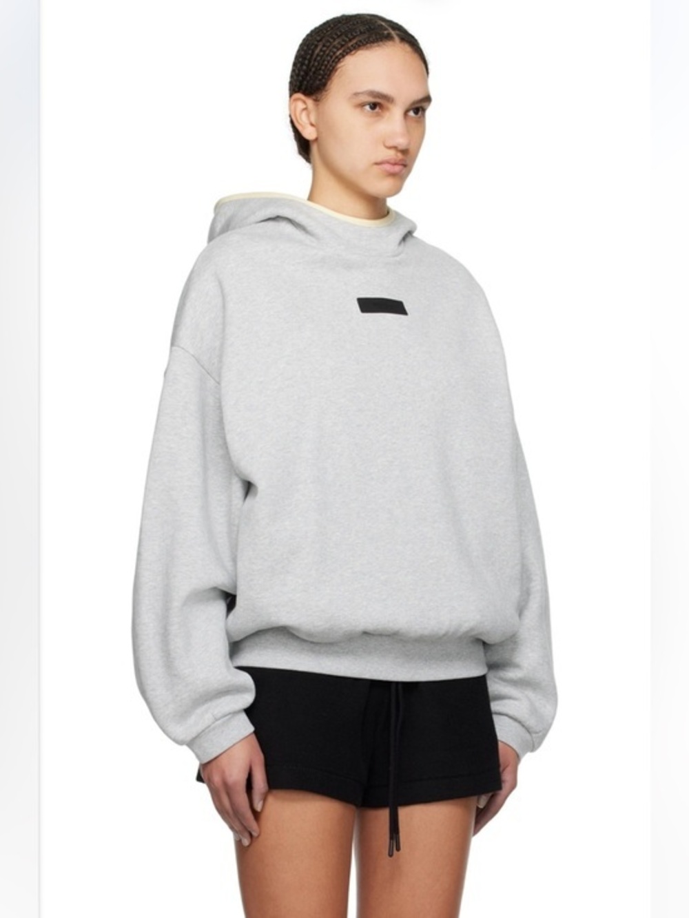 Fear of God ESSENTIALS Gray Patch Hoodie Size 14/16
